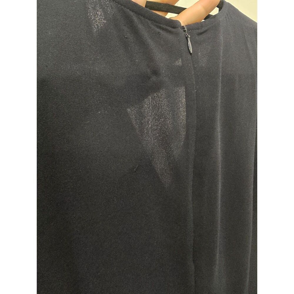 Madewell Tuxedo Jumpsuit Ankle‎ Pants Women's 14 Black Blue Pockets EUC - Picture 13 of 14